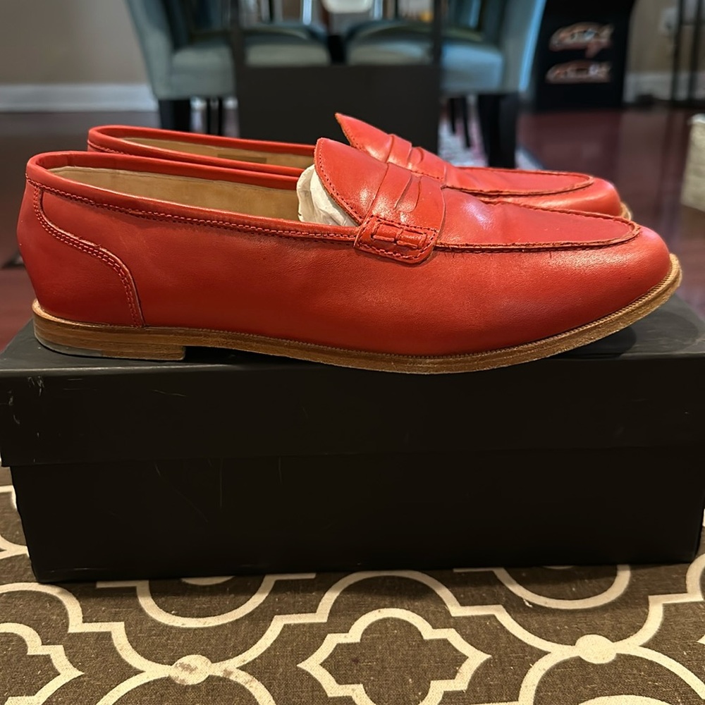 J. Crew Ryan Penny Loafers In Leather W9